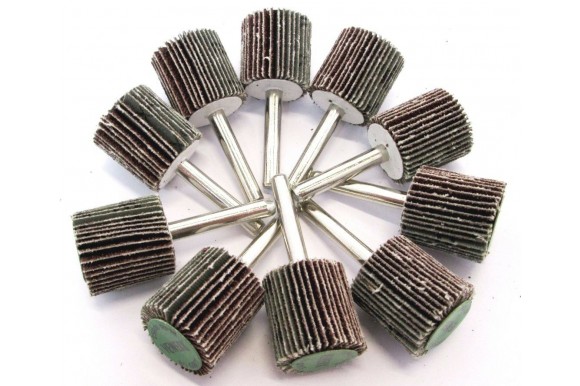 Lamellenwiel / slijpmoppen 25 mm K80 10 stuks